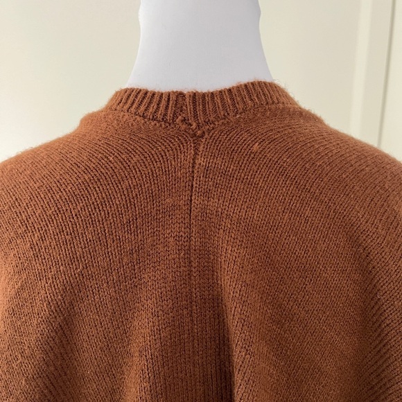 ECHO Open Front Knit Poncho Wrap Autumn Sweater Weather Commute Travel Cozy - Picture 10 of 13